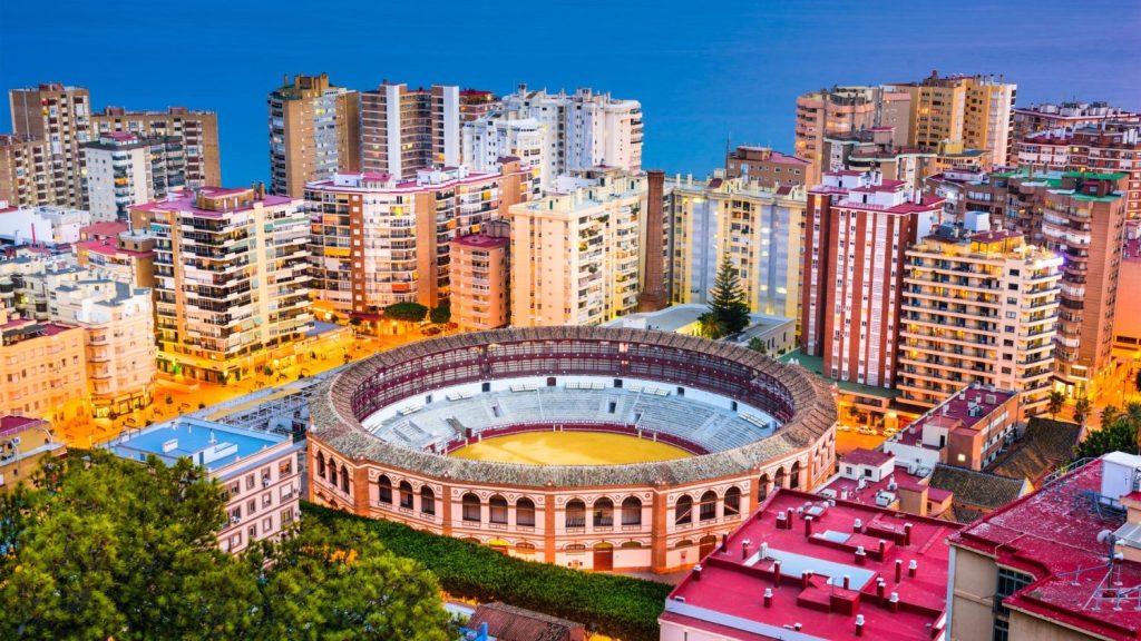Malaga bull fighting arena